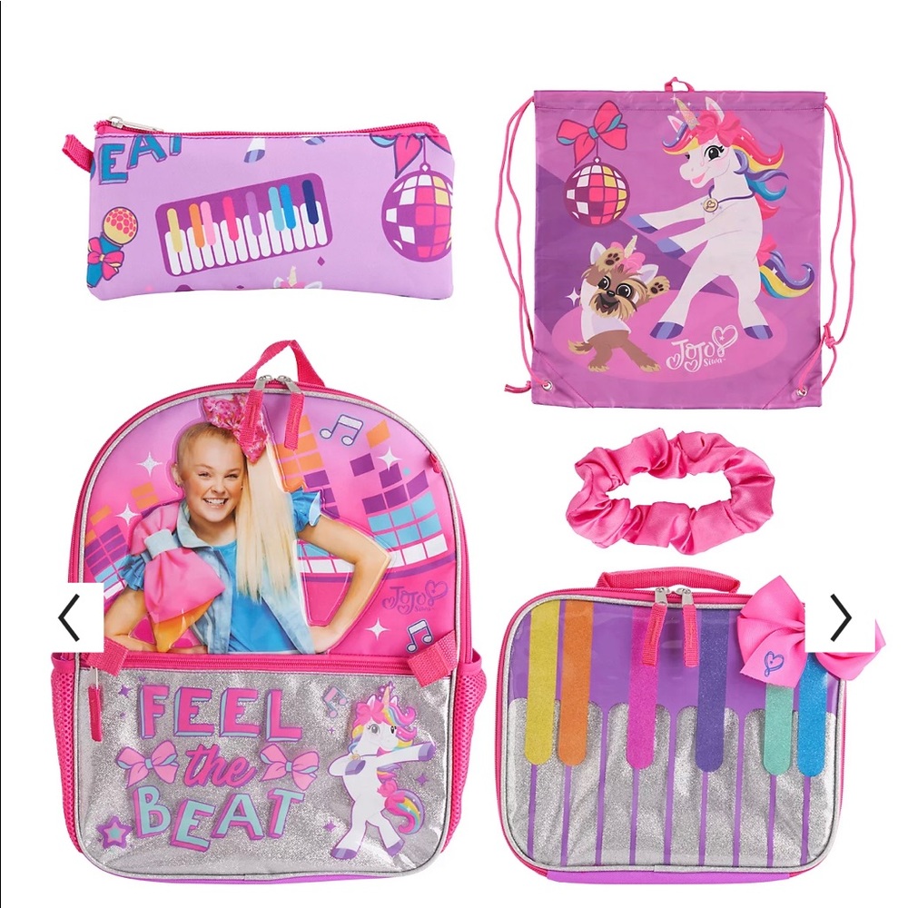 Jojo siwa backpack 5 piece NWT